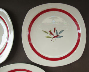 1950s MIDWINTER Three Side Plates. Collectable HAWAII PATTERN. 7 1/2 inches