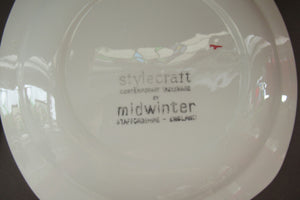 1950s MIDWINTER Three Side Plates. Collectable HAWAII PATTERN. 7 1/2 inches