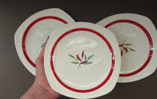 Load image into Gallery viewer, 1950s MIDWINTER Three Side Plates. Collectable HAWAII PATTERN. 7 1/2 inches
