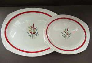 1950s MIDWINTER Pair of Large Serving Platters. Collectable HAWAII PATTERN