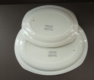 1950s MIDWINTER Pair of Large Serving Platters. Collectable HAWAII PATTERN