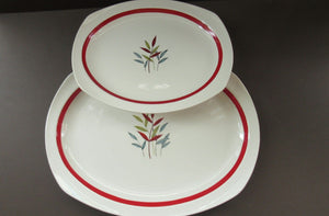 1950s MIDWINTER Pair of Large Serving Platters. Collectable HAWAII PATTERN