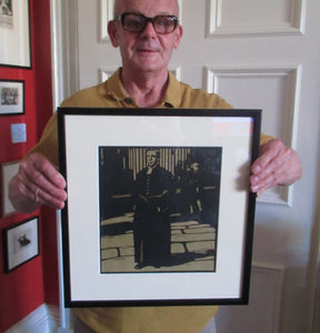 Listed Artist. WILLIAM NICHOLSON (1872 - 1949). Original Lithograph of a Bluecoat Boy (Newgate Street) (1898). FRAMED