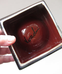 1960s Italian Majolica Dish Renzo Verzolini Signed