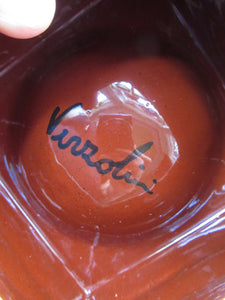 1960s Italian Majolica Dish Renzo Verzolini Signed