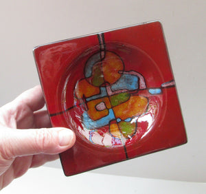 1960s Italian Majolica Dish Renzo Verzolini Signed