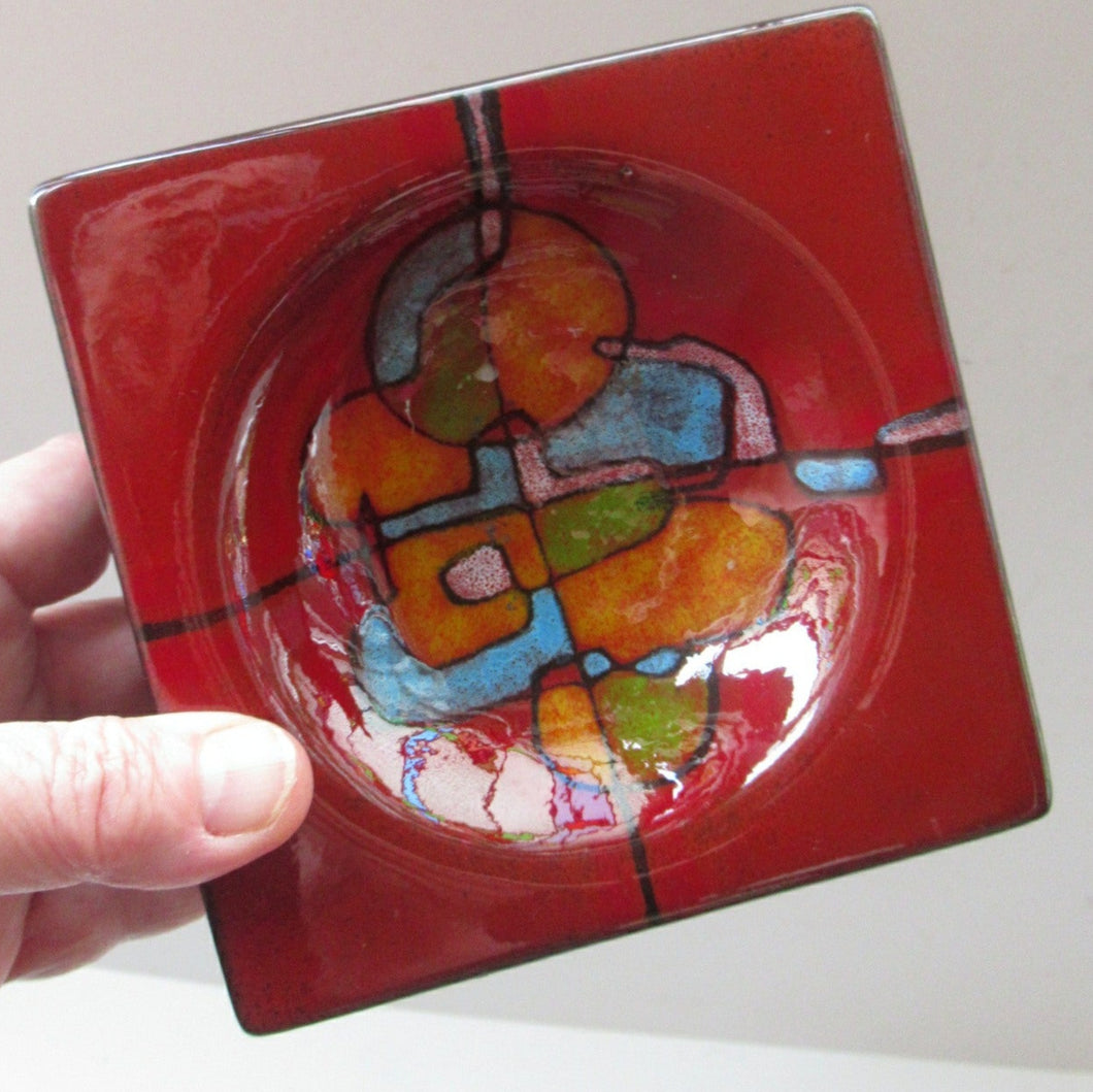 1960s Italian Majolica Dish Renzo Verzolini Signed