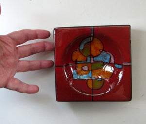 1960s Italian Majolica Dish Renzo Verzolini Signed