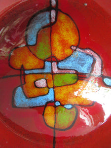 1960s Italian Majolica Dish Renzo Verzolini Signed