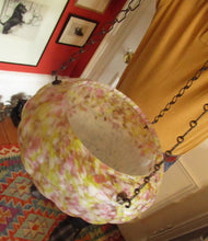 Load image into Gallery viewer, 1930s Art Deco Hanging Glass Lamp Shade Flycatcher Plaffonier
