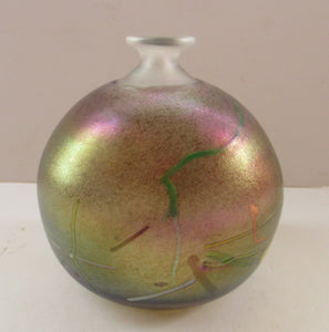 1980s Koda Boda Bertil Vallien Tornado Swedish Glass Vase