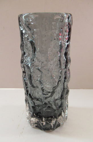 1960s Whitefriars Pewter Bark Vase