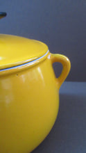 Load image into Gallery viewer, Vintage French Yellow Enamel Bean Pot by Cousances
