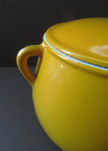 Load image into Gallery viewer, Vintage French Yellow Enamel Bean Pot by Cousances
