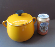 Load image into Gallery viewer, Vintage French Yellow Enamel Bean Pot by Cousances
