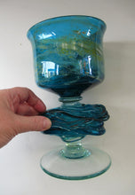 Load image into Gallery viewer, Vintage Mdina Goblet or Chalice with Gathered Inclusion on the Stem
