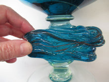 Load image into Gallery viewer, Vintage Mdina Goblet or Chalice with Gathered Inclusion on the Stem
