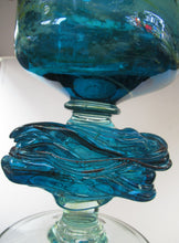 Load image into Gallery viewer, Vintage Mdina Goblet or Chalice with Gathered Inclusion on the Stem
