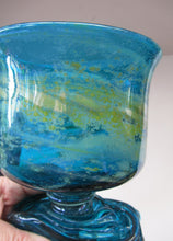Load image into Gallery viewer, Vintage Mdina Goblet or Chalice with Gathered Inclusion on the Stem
