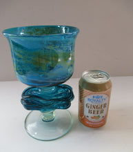 Load image into Gallery viewer, Vintage Mdina Goblet or Chalice with Gathered Inclusion on the Stem
