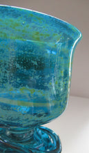 Load image into Gallery viewer, Vintage Mdina Goblet or Chalice with Gathered Inclusion on the Stem
