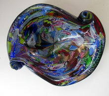 Load image into Gallery viewer, LARGE 1950s Murano Glass Bowl Italian AVEM Latticino Canes
