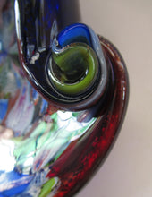 Load image into Gallery viewer, LARGE 1950s Murano Glass Bowl Italian AVEM Latticino Canes

