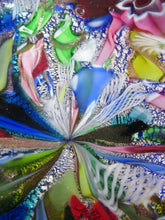 Load image into Gallery viewer, LARGE 1950s Murano Glass Bowl Italian AVEM Latticino Canes
