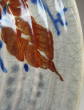Load image into Gallery viewer, 1930s Richard Amour Posy Dish with Painted Autumn Leaves
