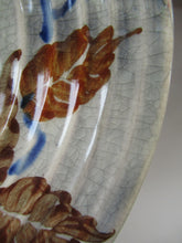 Load image into Gallery viewer, 1930s Richard Amour Posy Dish with Painted Autumn Leaves

