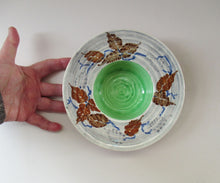 Load image into Gallery viewer, 1930s Richard Amour Posy Dish with Painted Autumn Leaves
