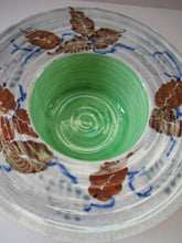 Load image into Gallery viewer, 1930s Richard Amour Posy Dish with Painted Autumn Leaves
