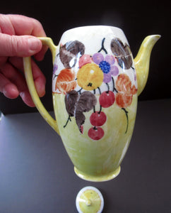 Scottish Art Pottery 1920s MakMerry Coffee Pot Tall Teapot