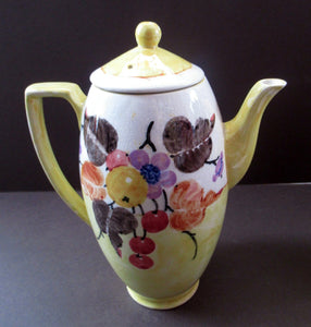 Scottish Art Pottery 1920s MakMerry Coffee Pot Tall Teapot