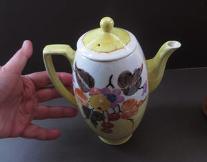 Scottish Art Pottery 1920s MakMerry Coffee Pot Tall Teapot