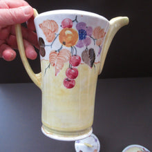 Load image into Gallery viewer, 1920s Complete Mak Merry Makmerry Coffee Set. Yellow Ground with Fruit and Berries Pattern
