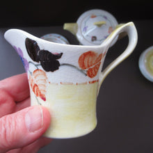 Load image into Gallery viewer, 1920s Complete Mak Merry Makmerry Coffee Set. Yellow Ground with Fruit and Berries Pattern
