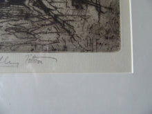 Load image into Gallery viewer, 1910 Pencil Signed Etching Saint Etienne Beauvais. Hedley Fitton
