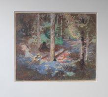 Load image into Gallery viewer, Scottish Art Charles Hodge Mackie Colour Woodcut Wild Hyacinths
