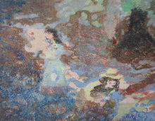 Load image into Gallery viewer, Scottish Art Charles Hodge Mackie Colour Woodcut Wild Hyacinths
