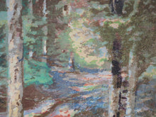 Load image into Gallery viewer, Scottish Art Charles Hodge Mackie Colour Woodcut Wild Hyacinths
