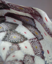 Load image into Gallery viewer, Vintage FRATELLI Toso Glass Bowl Millefiori Canes 1950s
