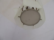 Load image into Gallery viewer, 1930s Art Deco Hanging Light Shade White Frosted Glass Panels on Metal Frame
