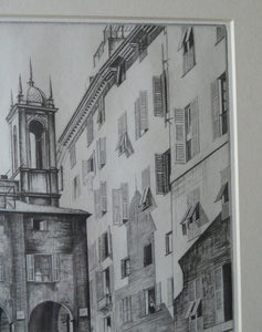 St Peter's Church, Genoa by Geoffrey Wedgwood 1950s