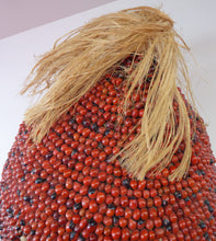 Load image into Gallery viewer, AFRICAN MASK North NIgeria Koro Angas People Red Abrus Berries

