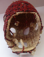 Load image into Gallery viewer, AFRICAN MASK North NIgeria Koro Angas People Red Abrus Berries
