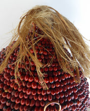 Load image into Gallery viewer, AFRICAN MASK North NIgeria Koro Angas People Red Abrus Berries
