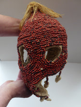 Load image into Gallery viewer, AFRICAN MASK North NIgeria Koro Angas People Red Abrus Berries
