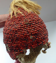 Load image into Gallery viewer, AFRICAN MASK North NIgeria Koro Angas People Red Abrus Berries
