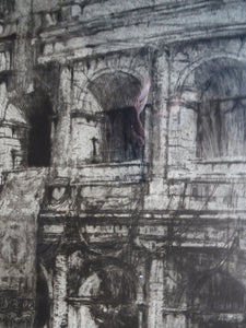 William Walcot (1874 - 1943). Large Etching entitled "The Colosseum, Rome